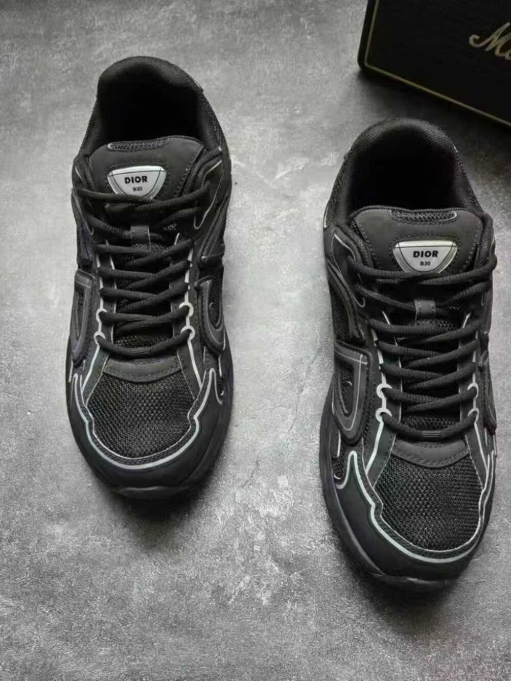 Dior Men’s Black B30 Sneakers Size 41 - Picture 3 of 5
